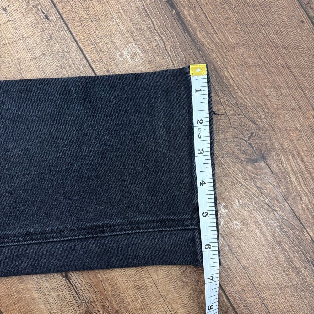 Reformation Jeans Womens 30 Black Liza Ultra High Rise Denim Straight Stretch - Picture 11 of 11
